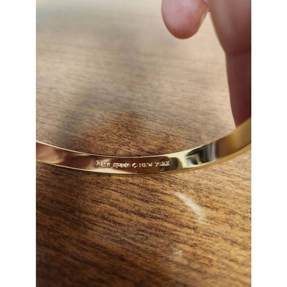 Kate Spade Green and Goldtone bow bangle  (PF) - Picture 5 of 5